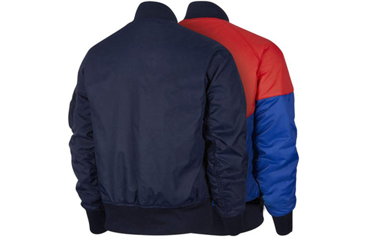 Nike Windproof Stay Warm reversible aviator Athleisure Casual Sports Jacket Obsidian Color Black AR2184-451