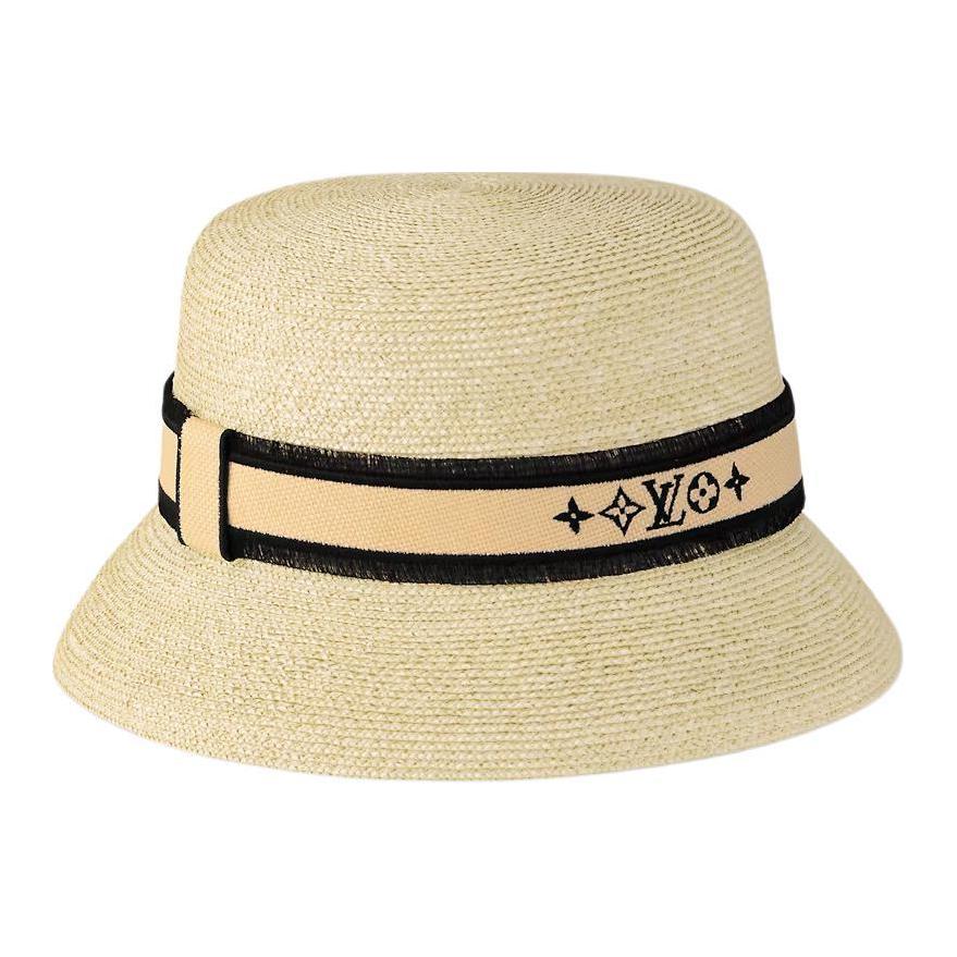 (WMNS) LOUIS VUITTON Straw Bucket Hat 'Beige' M7629M