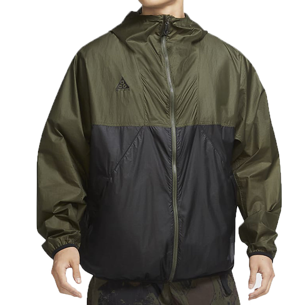 Nike ACG Colorblock hooded Long Sleeves Jacket Green Army green CK7238-325