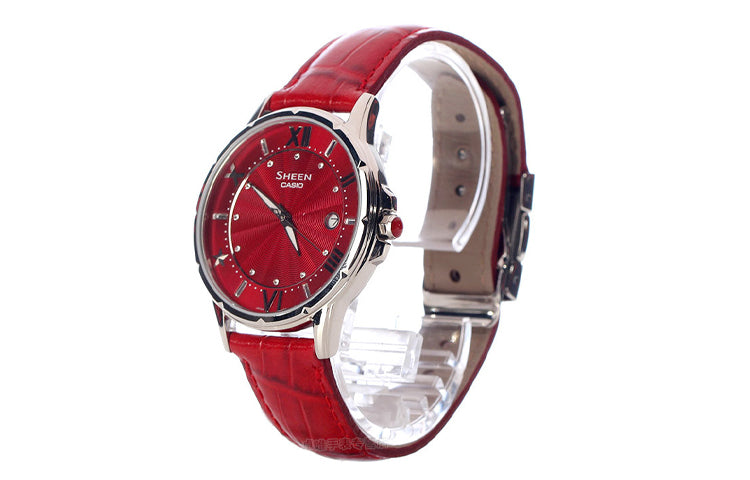 CASIO SHEEN Series Design Business SHE-4024L-4A Red Analog SHE-4024L-4A2021