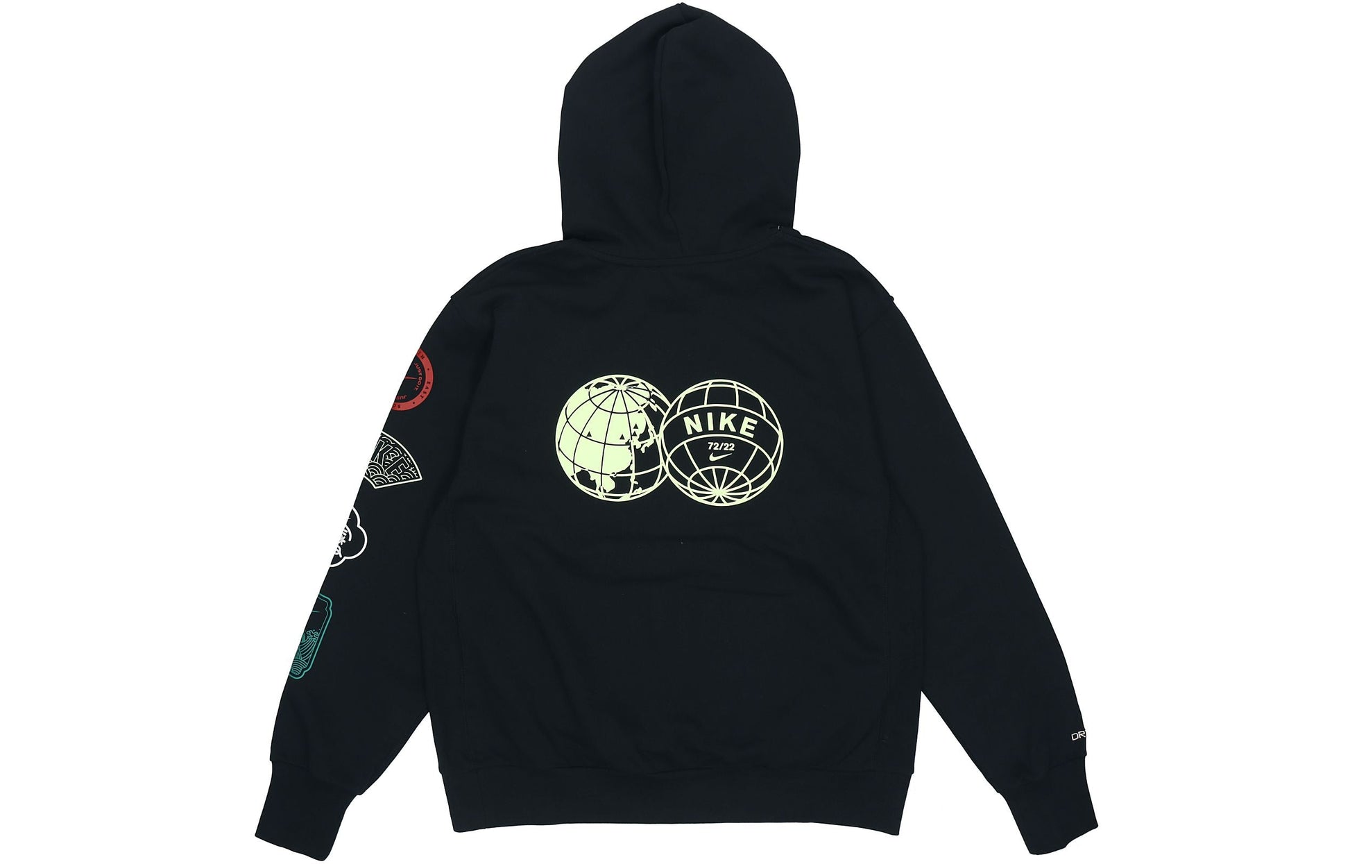 Men's Nike CNY New Year's Edition Logo Printing Loose Sports Hooded Pullover Autumn Black DJ3861-010