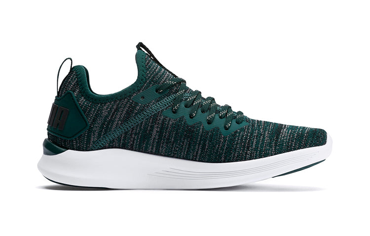 (PS) PUMA Ignite Flash Evoknit K Running Shoes Green/White 191502-10