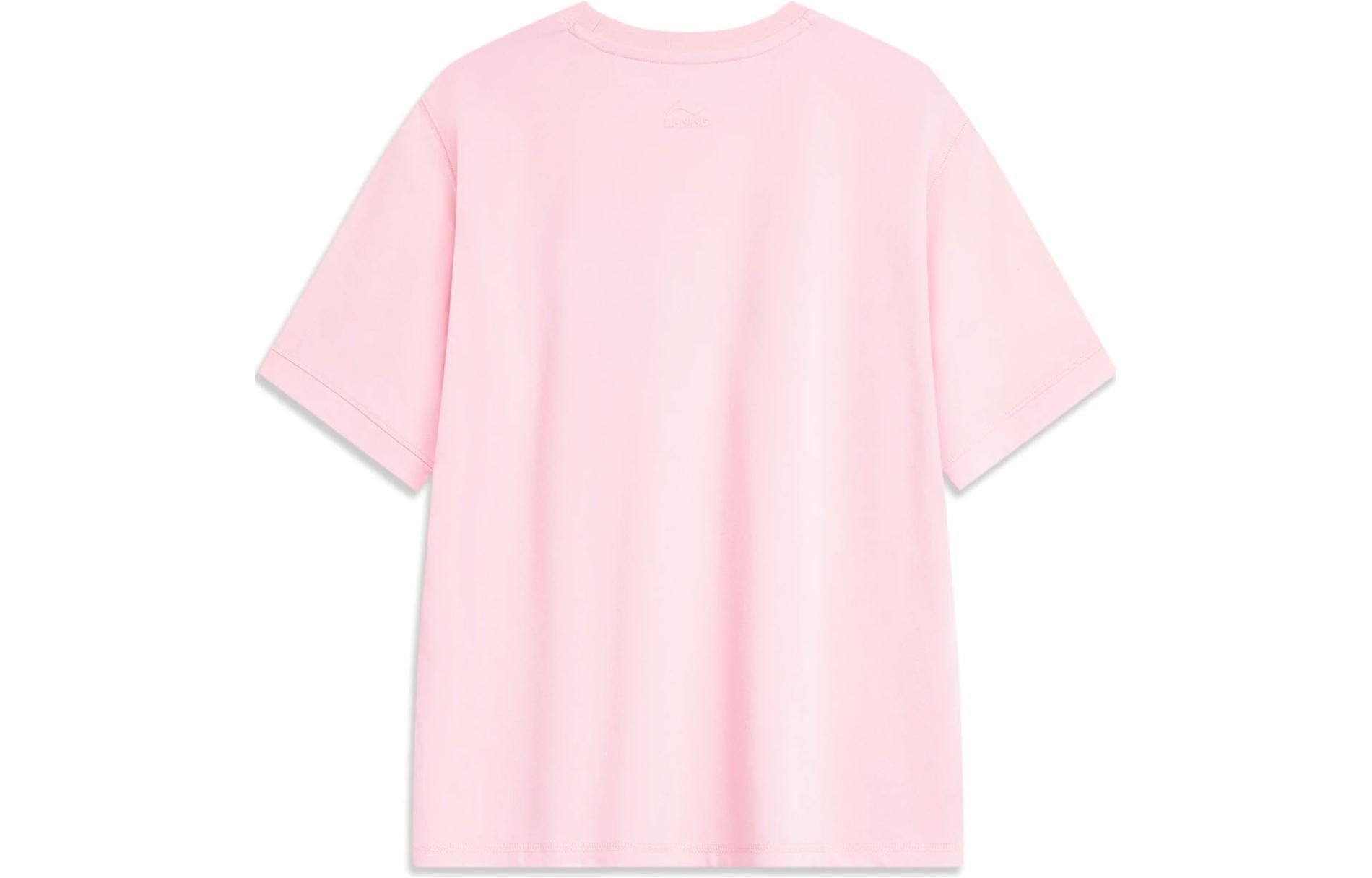 (WMNS) Li-ning Lifestyle Fashion Tee 'Pink' AHST488-6