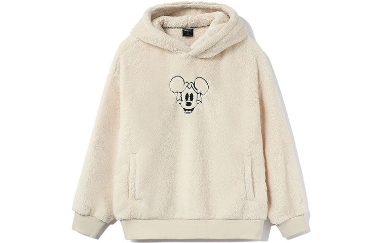 (WMNS) Li-Ning x Disney Crossover Sports Living Series Cartoon Hoodie 'Cream White' AWDR684-1