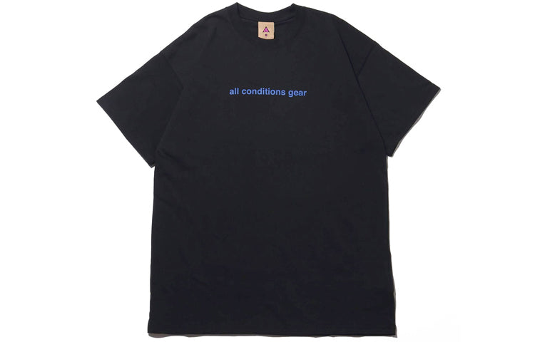 Nike ACG 3D Printing Casual Sports Short Sleeve Black BV8351-011