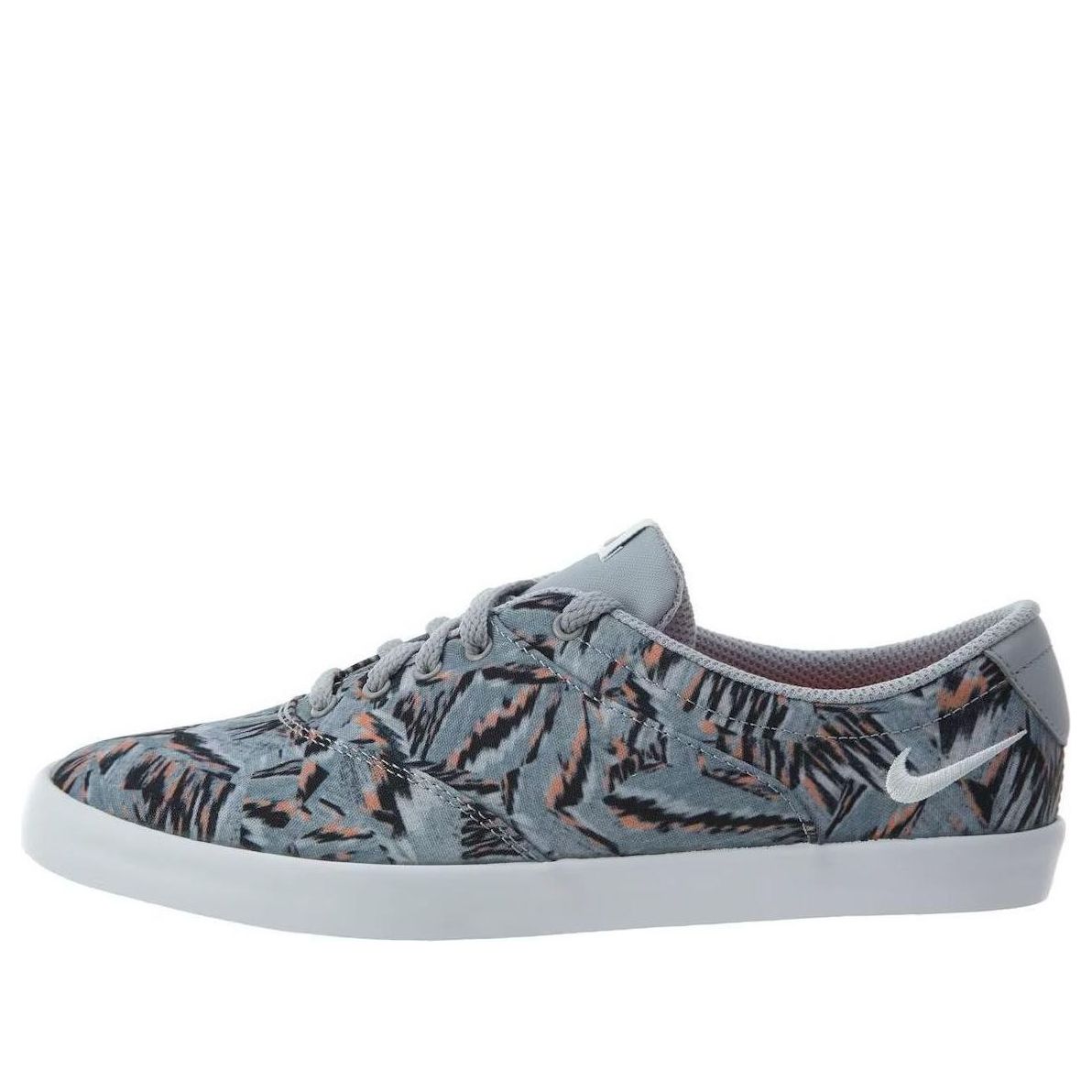 (WMNS) Nike Mini Sneaker Lace Print 'Cool Grey Sail Bright Mango' 749984-003
