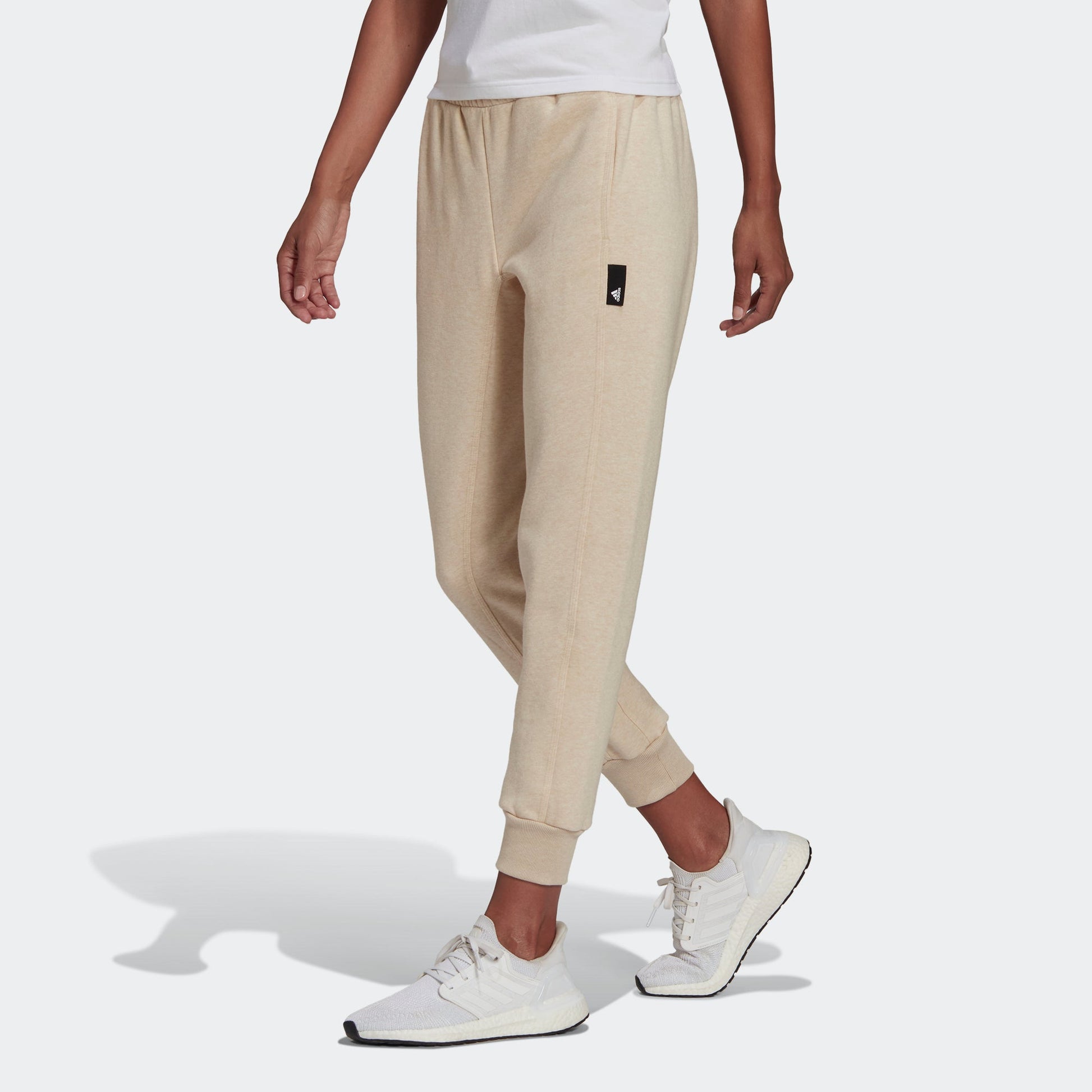 (WMNS) adidas Studio Lounge Sweatpants Asia Sizing 'Beige' HE3097