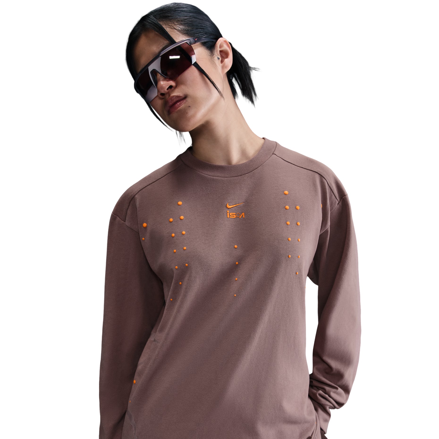 Nike ISPA Long Sleeve T-shirt Asia Sizing 'Smokey Mauve' HJ9087-208
