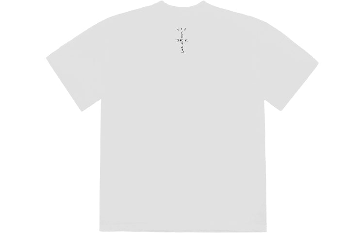 Travis Scott Unisex Cactus Jack JACKBOYS Mask On Printed Round-neck Tee White TC-286