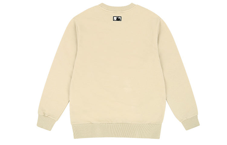 MLB Cartoon Series Embroidered Sports Round Neck Long Sleeves Unisex Khaki 31MTC1011-50B