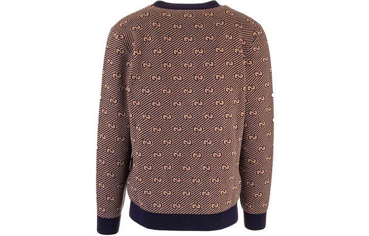 Gucci Stripe Wool Knitting Cardigan Brown 630412-XKBFZ-4314