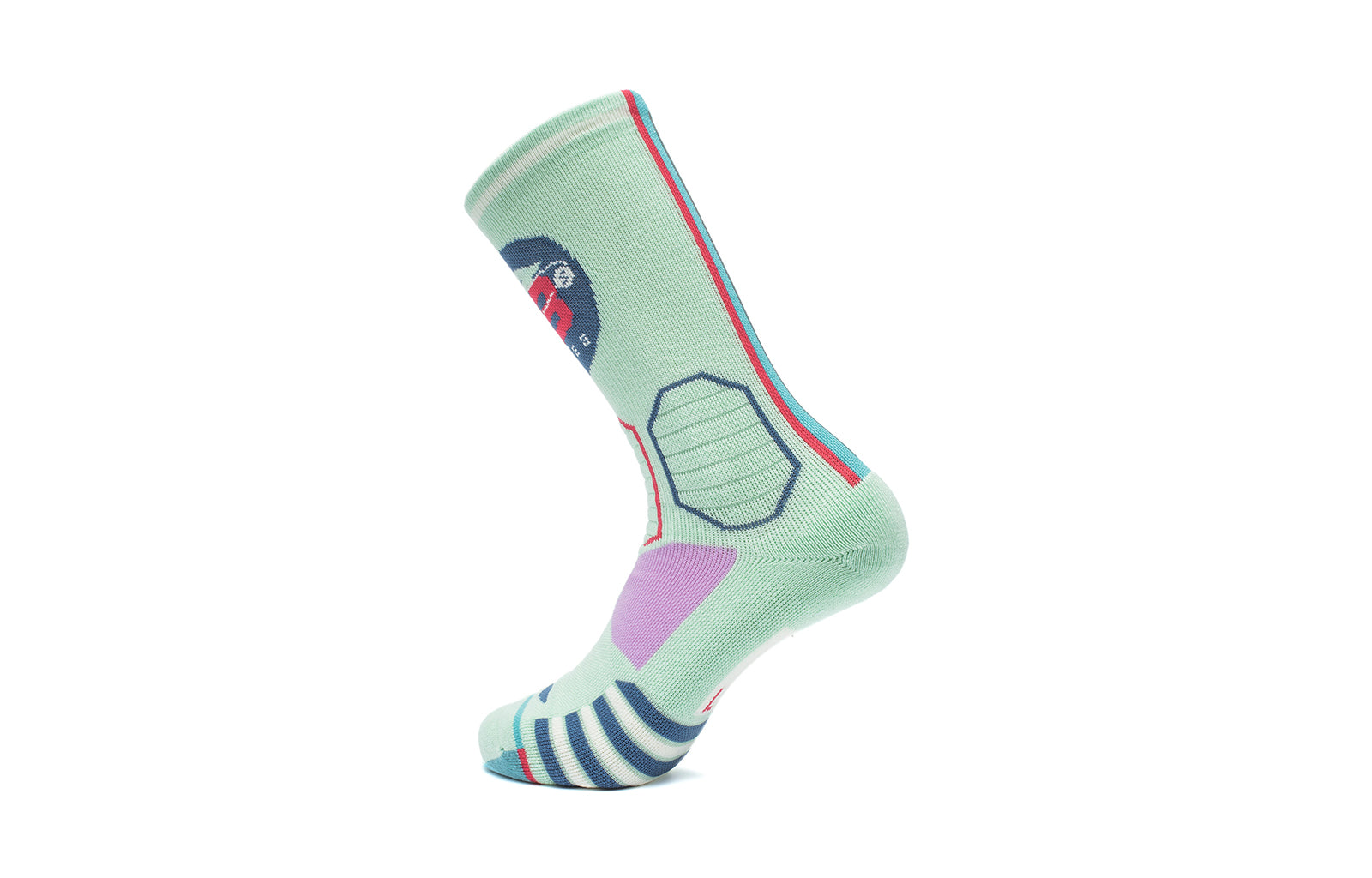 Li-Ning BadFive Basketball Mid Cut Socks 'Light Mint Green' AWLT053-9