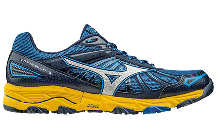 Mizuno Wave Mujin 3 Low Tops Wear-resistant Blue Yellow J1GJ167004