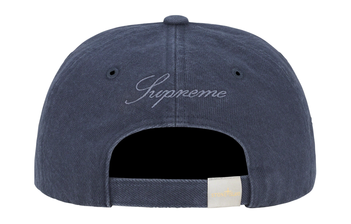 Supreme FW23 Week 10 STONE ISLAND Twill 6-Panel Cap 'Navy' SUP-FW23-2420
