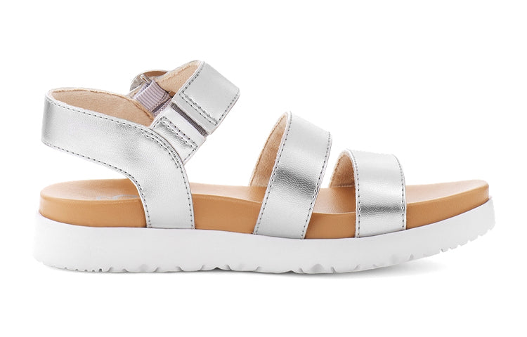 (PS) UGG Leedah Sandal 'Silver Metallic'  1117238K-SLVM