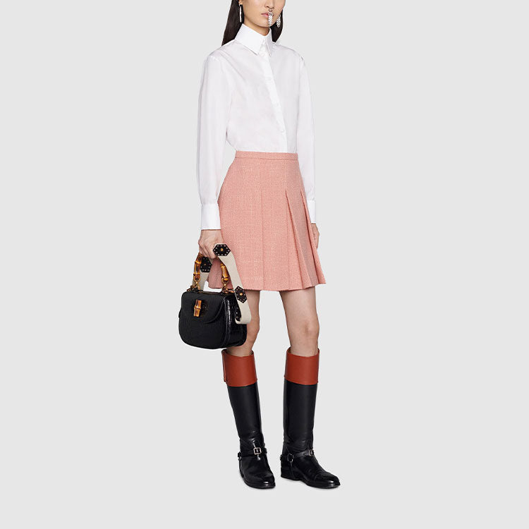 (WMNS) Gucci Light Wool Mini Skirt 'Pastel Pink' 681234-ZAHDR-5352