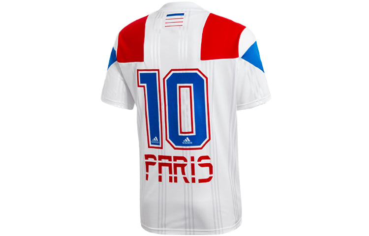 adidas Par Jsy Soccer/Football Training Casual Sports Short Sleeve White FK3571