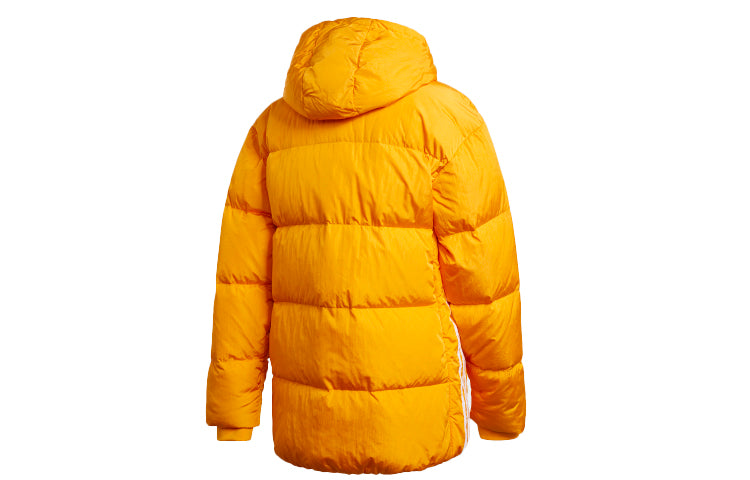 (WMNS) adidas originals Down Puffer Side Stripe Sports Down Jacket Gold Color GD2518