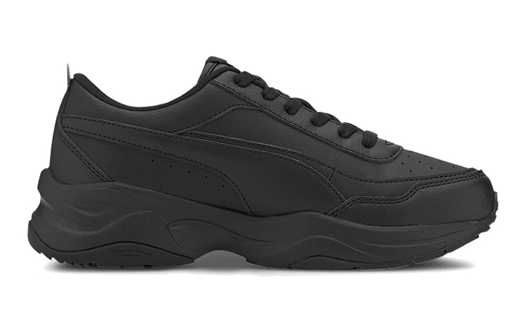 (GS) PUMA Cilia Mode Low Top Running Shoes Black 374231-01