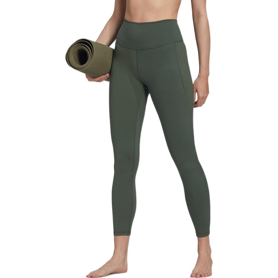 (WMNS) adidas Yoga Studio 7/8 Leggings Asia Sizing 'Olive Green' HK6615