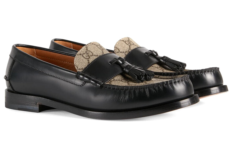 Gucci Tassel GG Loafers 'Black Ebony' 673817-17X30-1063
