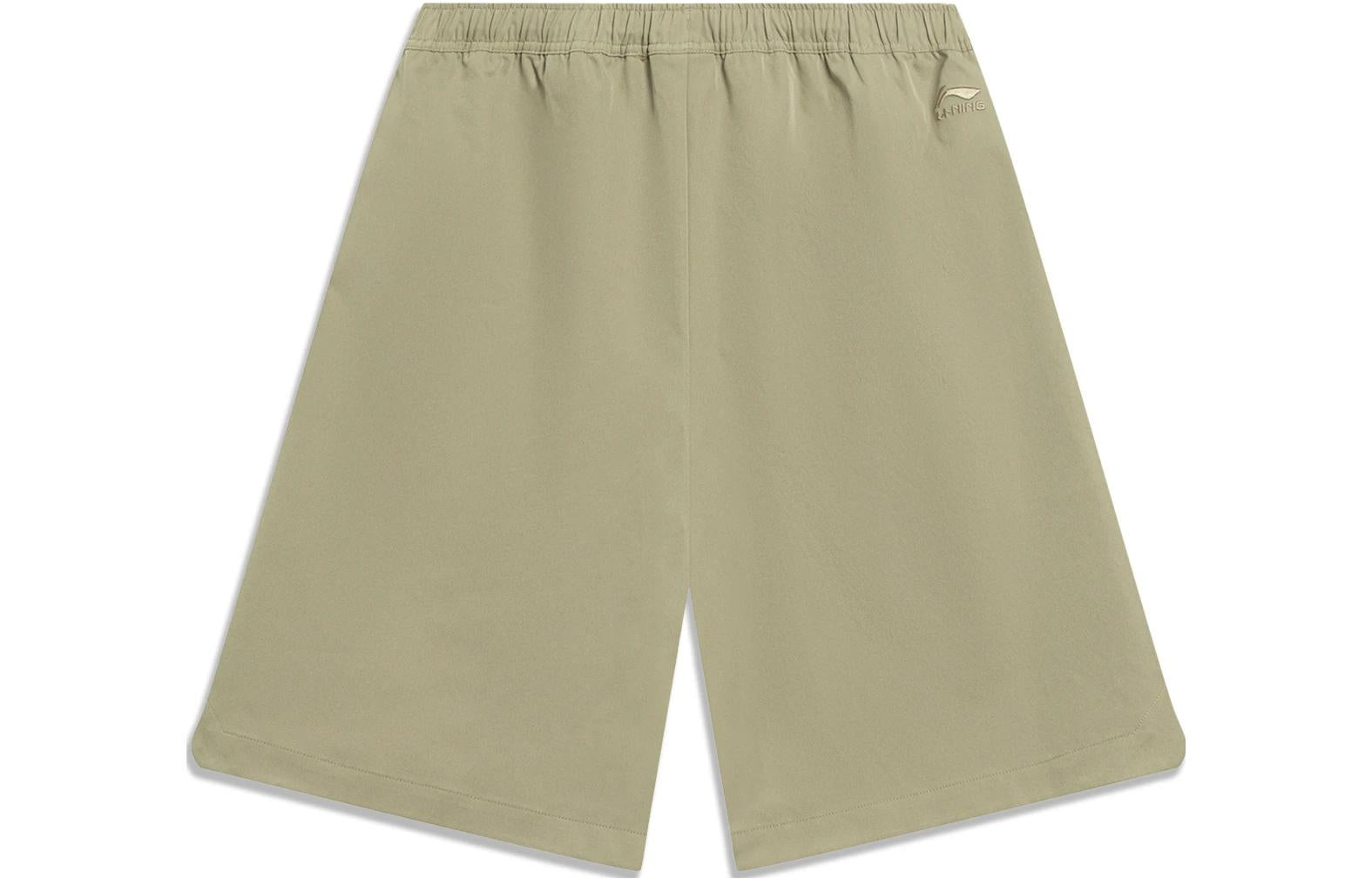 Li-Ning Embroidered Logo Shorts 'Khaki' AKST595-2