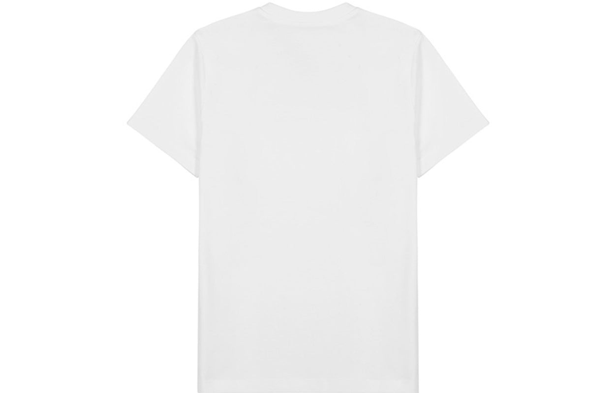 KENZO SS21 Tiger Head Embroidered Pattern Short Sleeve White FB52TS9124YE-01B