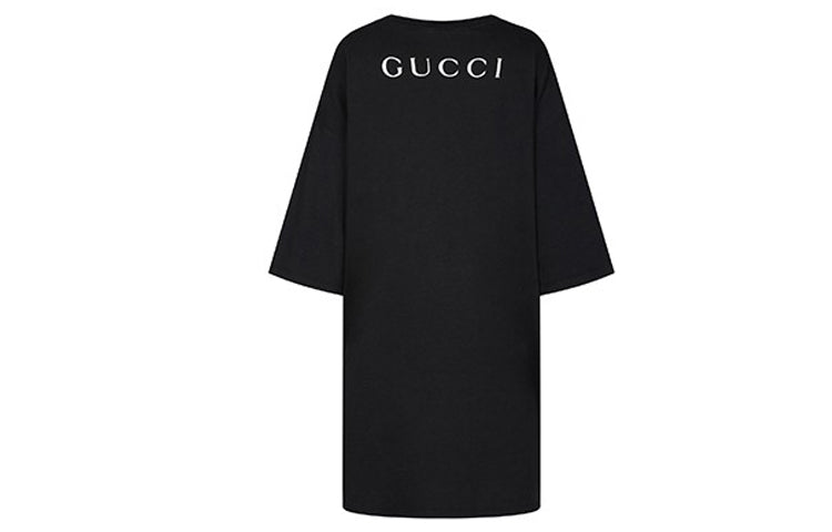 (WMNS) Gucci Alphabet Printing Black 539080-XJAIU-1289