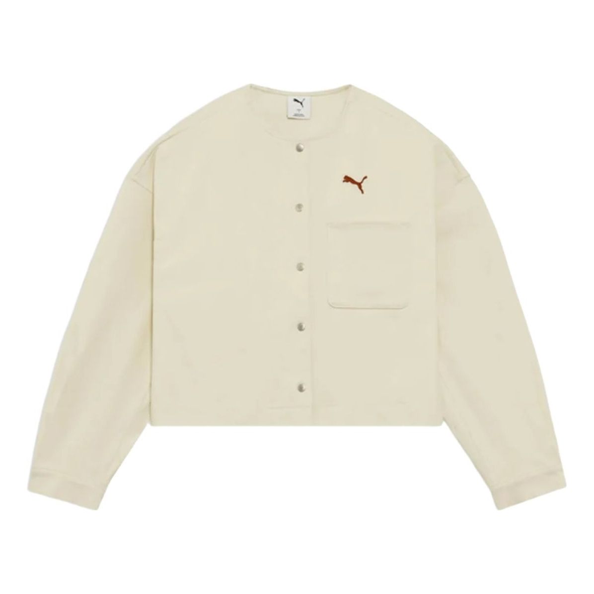 (WMNS) PUMA ESS Elevated Denim-Like Jacket 'Alpine Snow' 693762-87