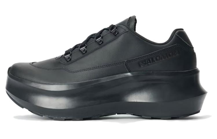 (WMNS) COMME des GARONS  SALOMON SR811 Leather Platform 'Black' 473579