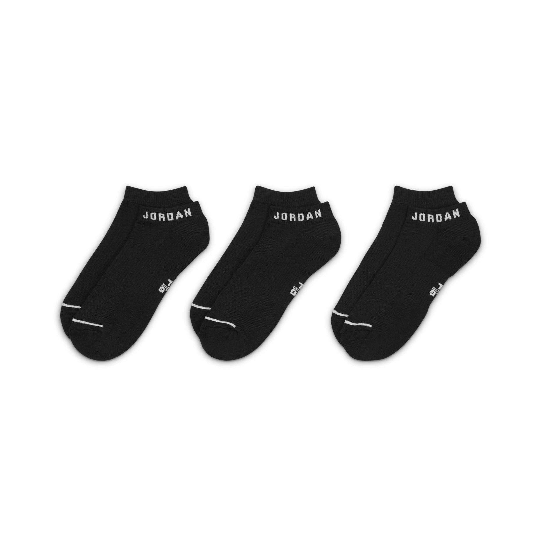 Air Jordan Everyday No-show Socks 'Black' DX9656-010