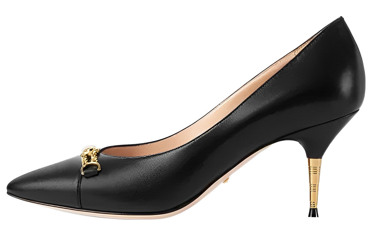 (WMNS) Gucci Leather Pumps 'Black' 674858-C9D00-1000