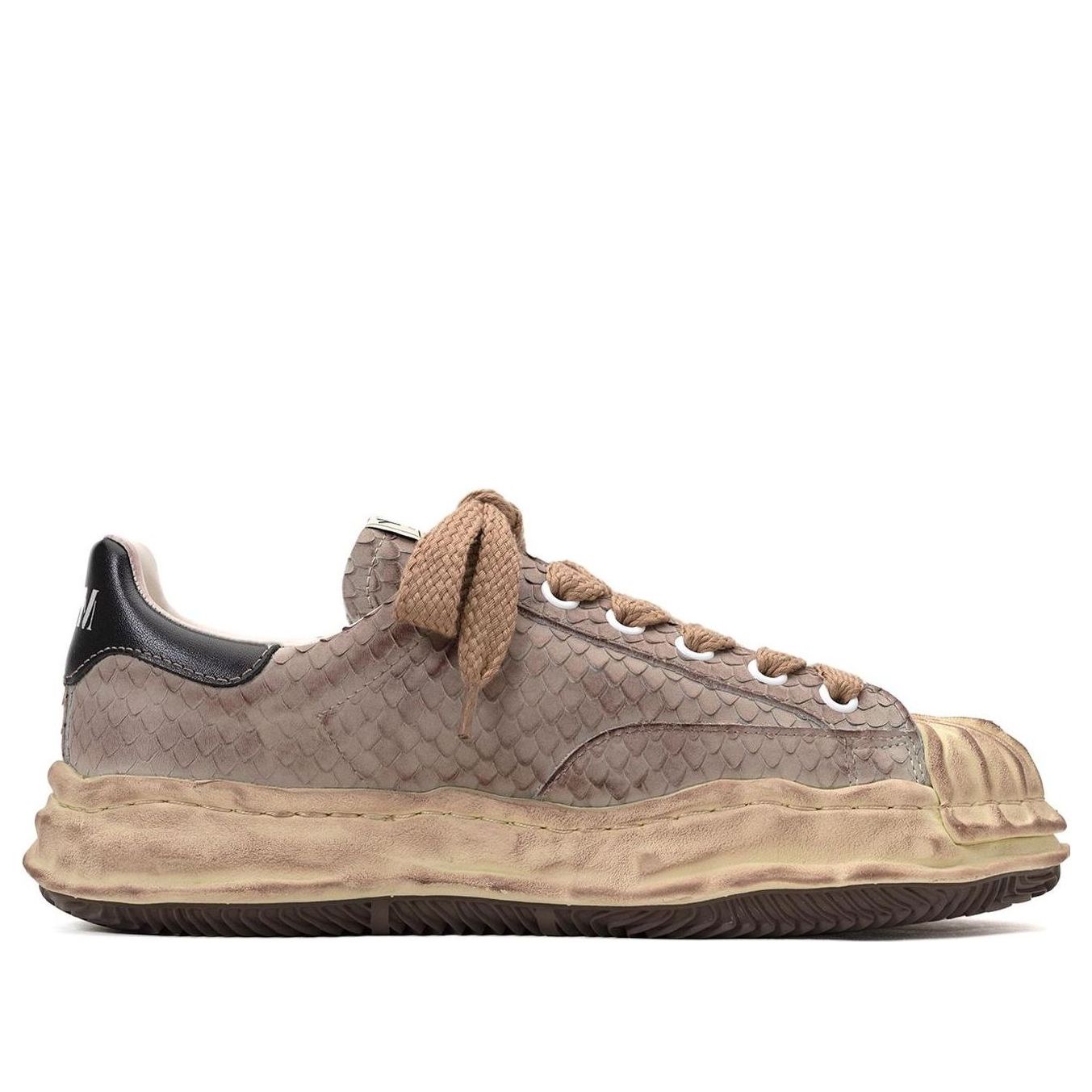 Maison MIHARA YASUHIRO Blakey OG Sole Distressed Leather Low 'Brown' A10FW713-BROWN