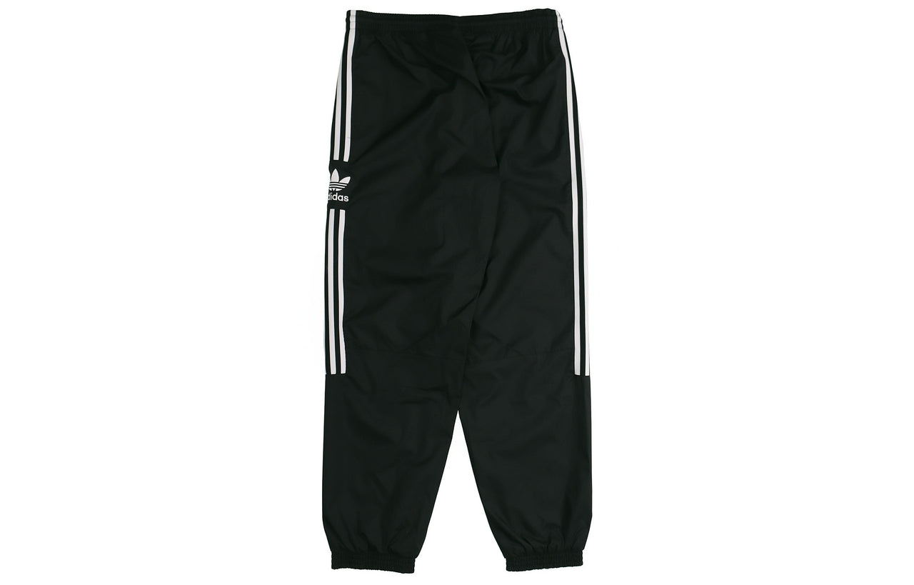 adidas originals Lock Up Track Pants Classic Stripe Sports Long Pants Black FM9886
