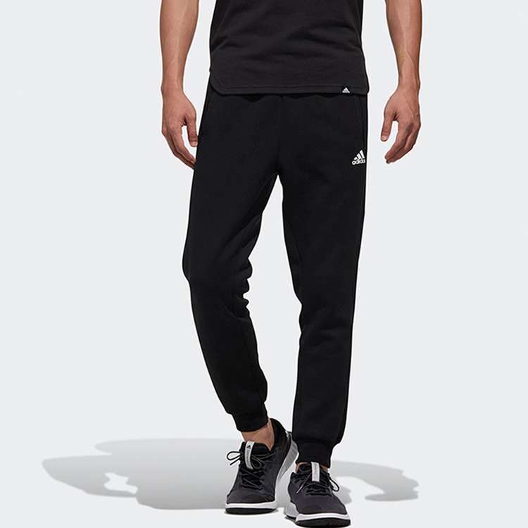 adidas logo Casual Cozy Bundle Feet Sports Pants Black DW4648