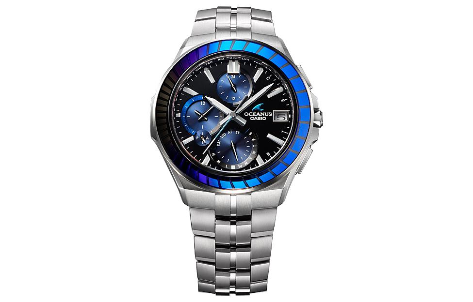 Casio Oceanus Metallic Strap Analog Watch 'Royal Blue Silver' OCW-S5000EK-1AJF