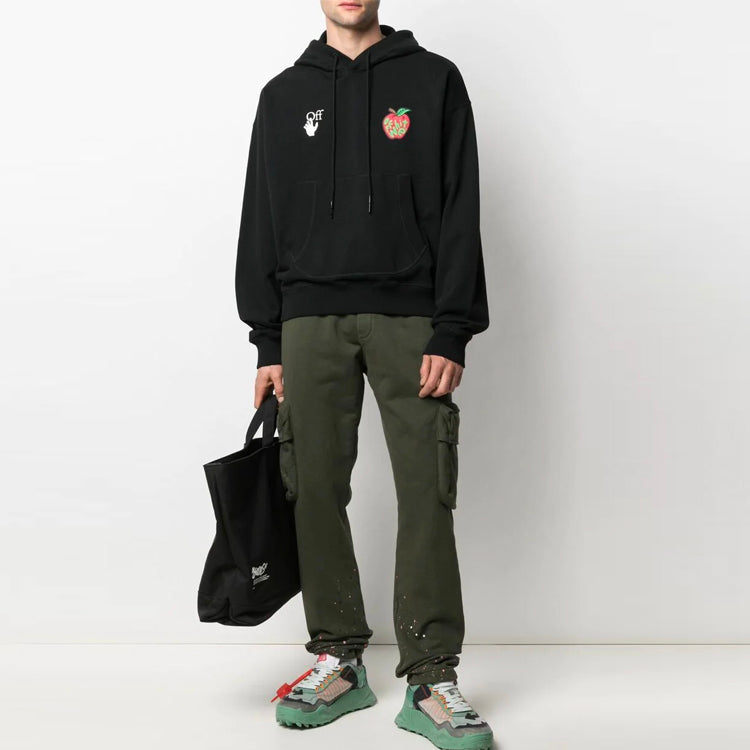 Off-White Men's SS21 Sports Pants Oversize Green OMCH036S21FLE0055701