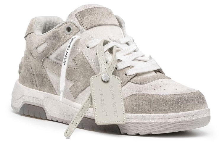 Off-White Out Of Office Vintage Leather 'Grey White' OMIA189F22LEA0120109
