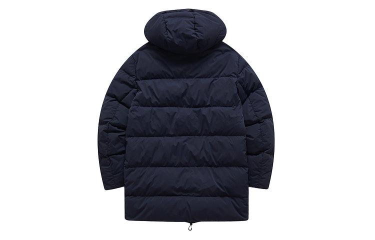FILA x Wilson Crossover Full Print mid-length Down Jacket Navy Blue A11M043931F-NV
