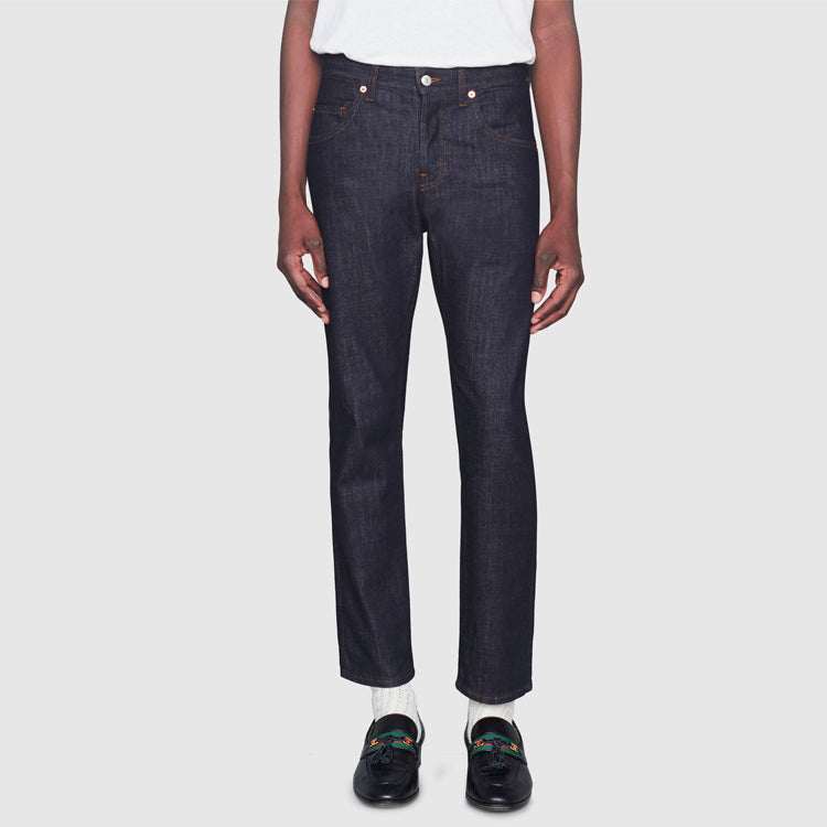 Gucci Tapered Washed Jeans 'Dark Blue Denim' 408637-XDBBS-4100