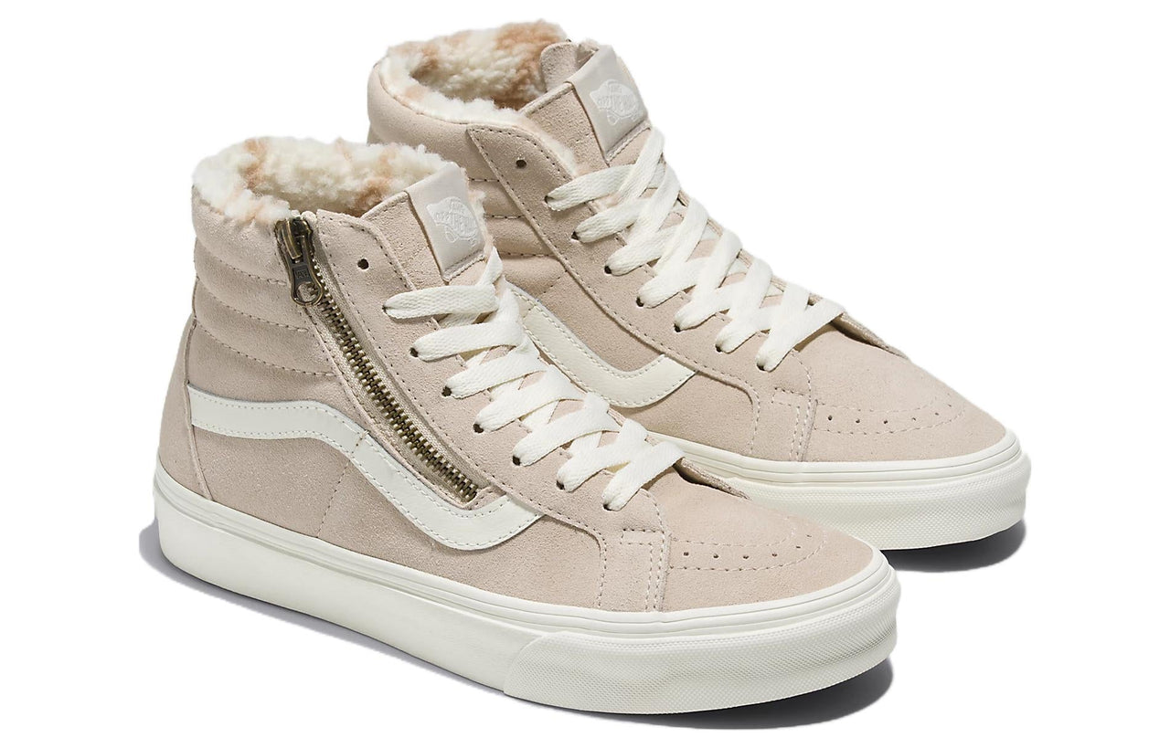 Vans Sk8-Hi Reissue Side Zip Cozy Hug Sherpa 'Beige' VN0007NZBLL
