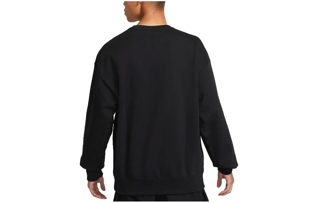 Nike Solo Swoosh French Terry Crew 'Black' DX0812-010