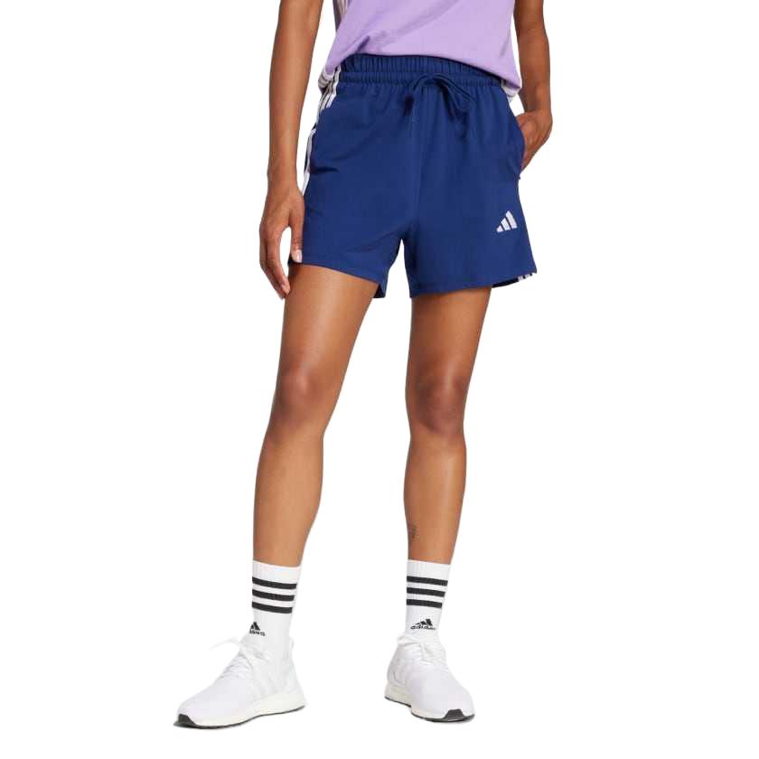 (WMNS) adidas Essentials 3-Stripes Cotton Shorts Asia Sizing 'Blue' JD0913