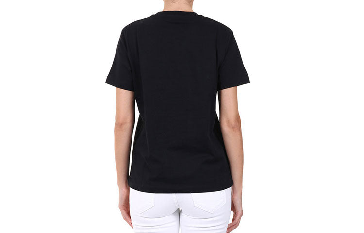 KENZO Tiger Head Pattern Round Neck Short Sleeve Black FA62TS9124YE-99A