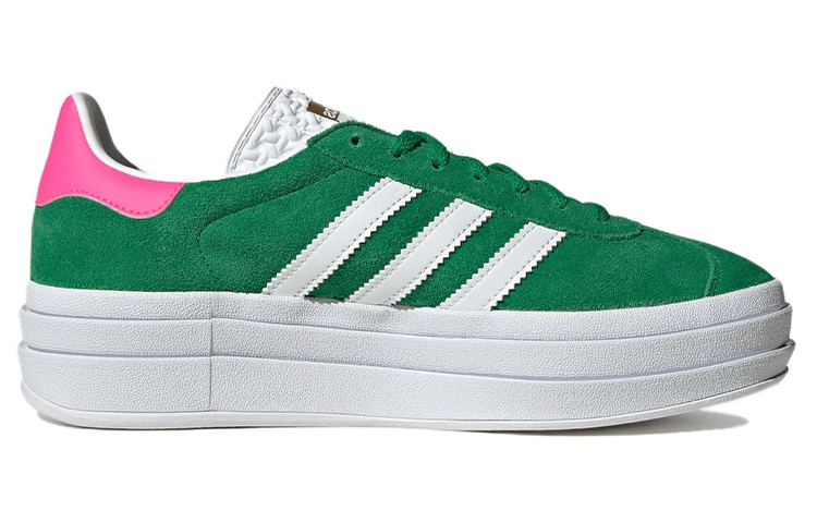 (WMNS) adidas Gazelle Bold 'Green Lucid Pink' IG3136