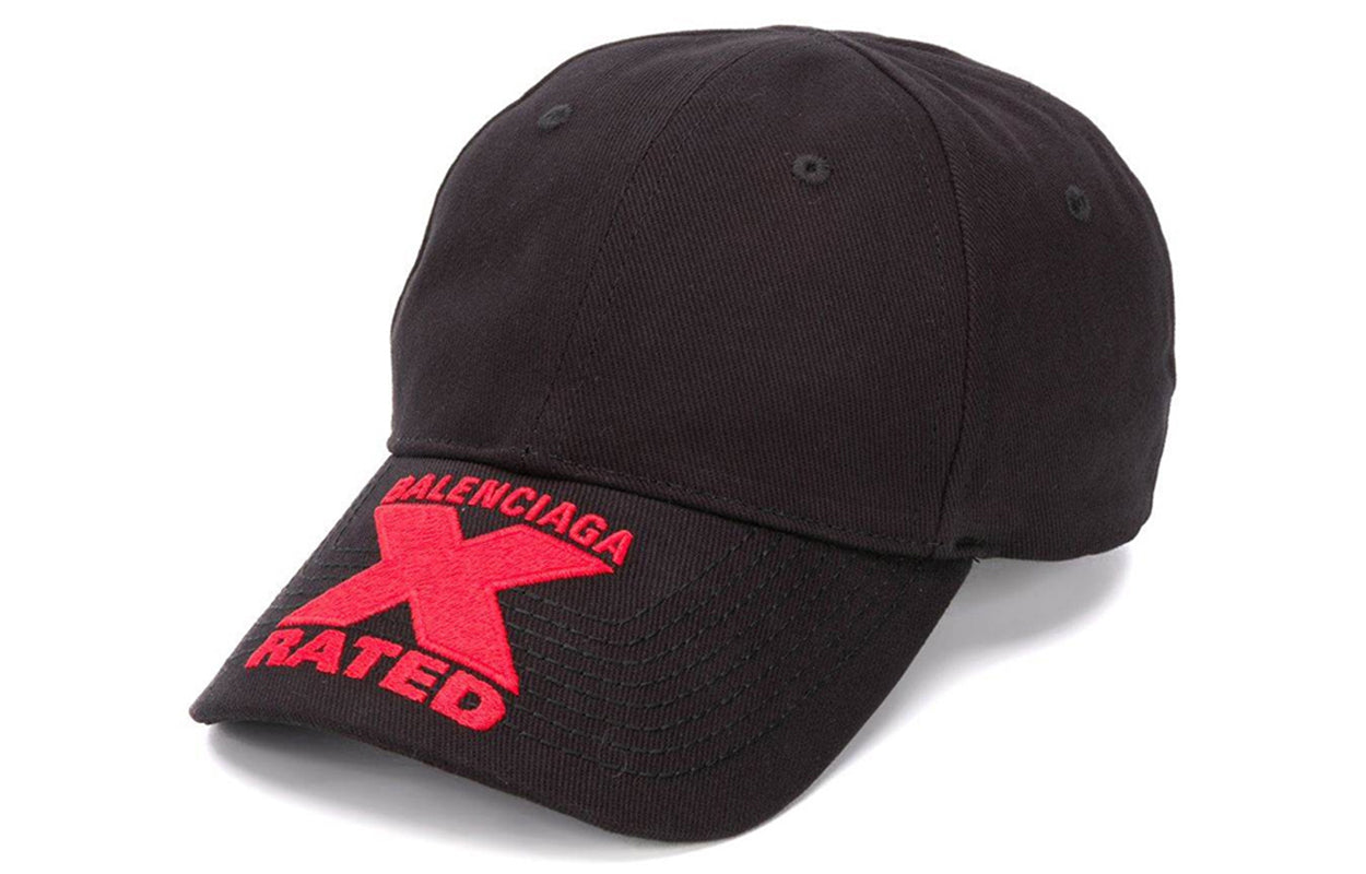 Balenciaga x Rated Cap 'Black Red' 617144410B21074