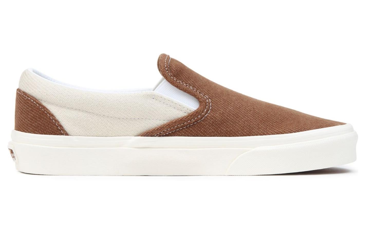 Vans Classic Slip-On Ayakkabi 'Brown White' VN0A5JMHBUE