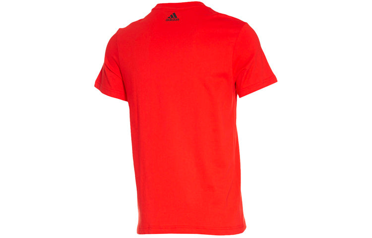 Men's adidas GFX T 2 Sports Short Sleeve Red T-Shirt EK4729
