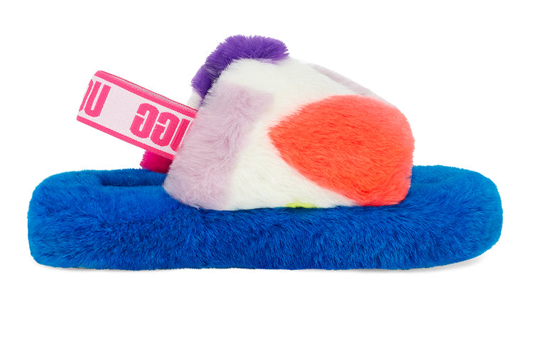 (PS) UGG Fluff Yeah Party Spots 'White' 1124924K-WHT