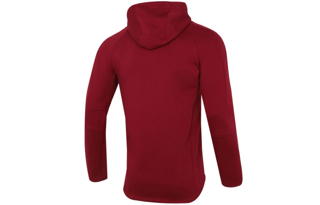 PUMA Running Sports Training Knit hooded Logo Jacket Deep Red 846341-22